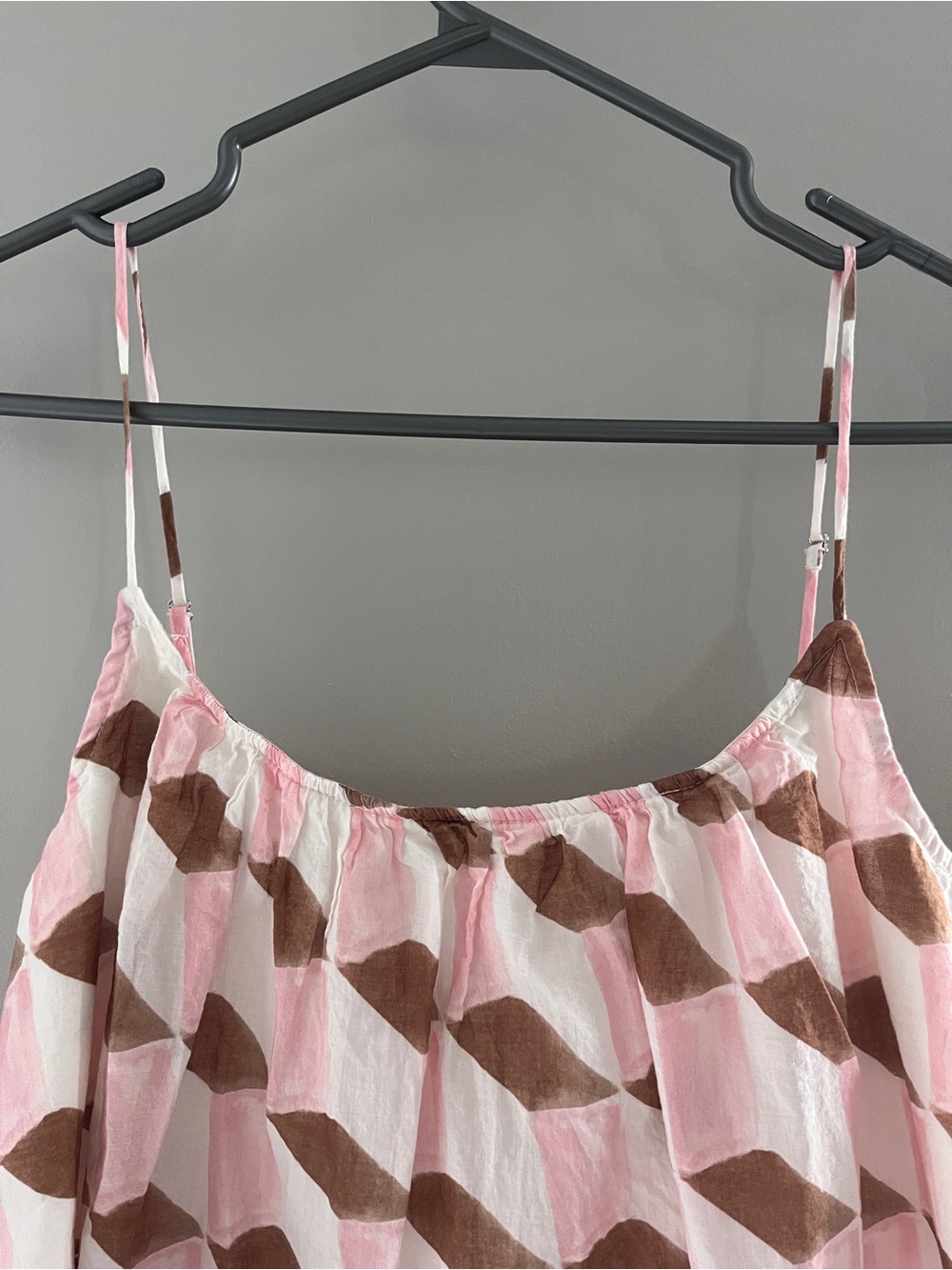 Banana Republic Pink and Brown  Spaghetti Strap Tank Top - Picture 2 of 12